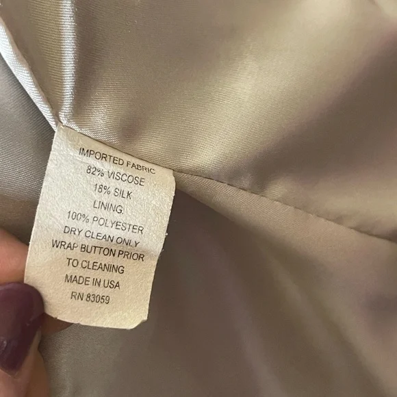 S & D Elegant Velvet Jacket in Rich Purple Sz L - Picture 4 of 4